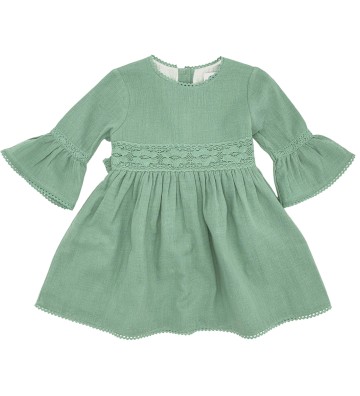 VESTIDO DE NIÑA MANGA AL CODO