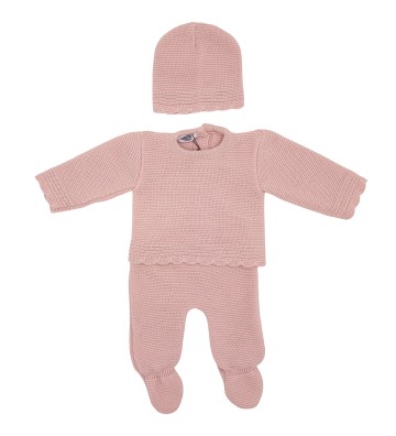 PELELE PUNTO + GORRO ROSA...
