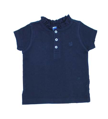 POLO NIÑA MANGA CORTA MARINO
