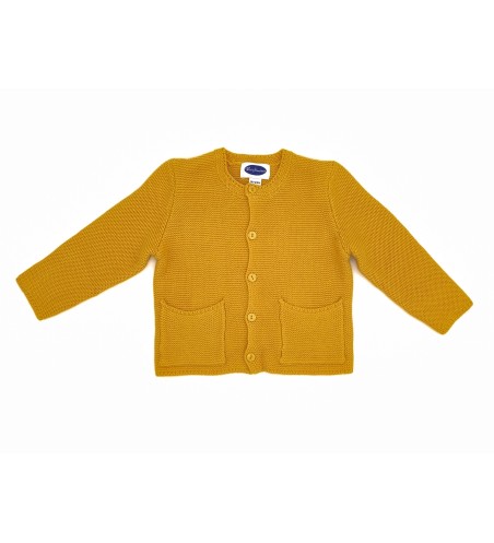 CHAQUETA BEBE AUSTRIACA BOLSILLOS MOSTAZA