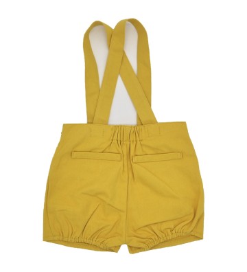 BERMUDA BEBÉ CON TIRANTES SARGA AMARILLO