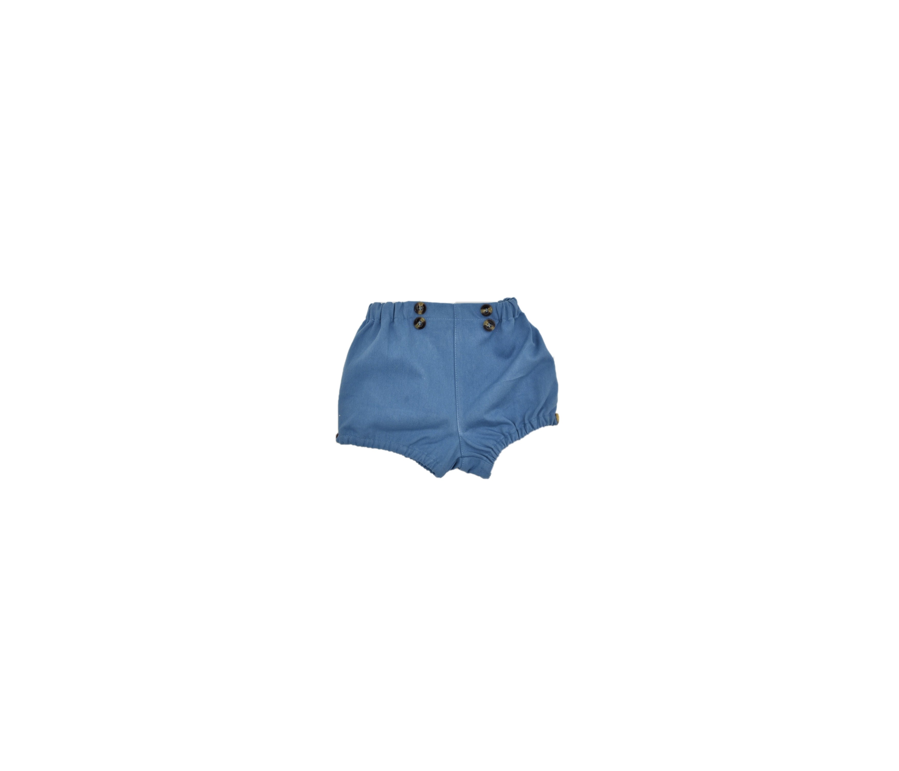 SHORT BEBÉ BOTONES SARGA AZULON
