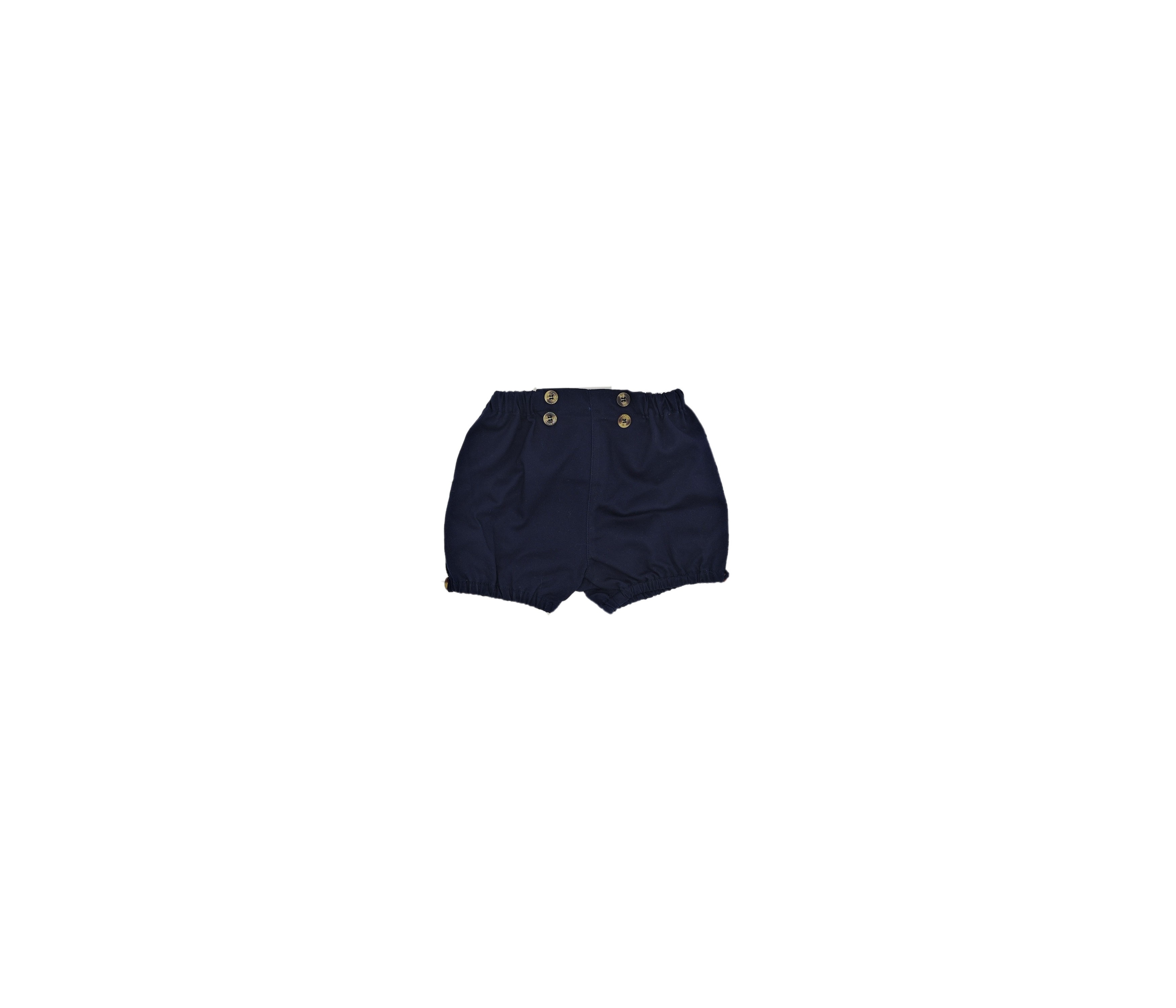SHORT BEBÉ BOTONES SARGA MARINO