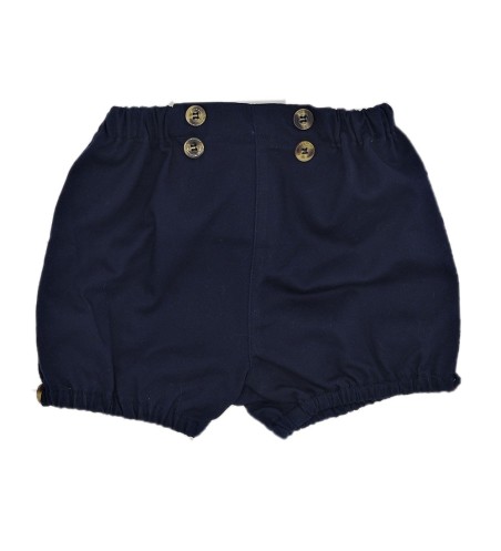 SHORT BEBÉ BOTONES SARGA MARINO