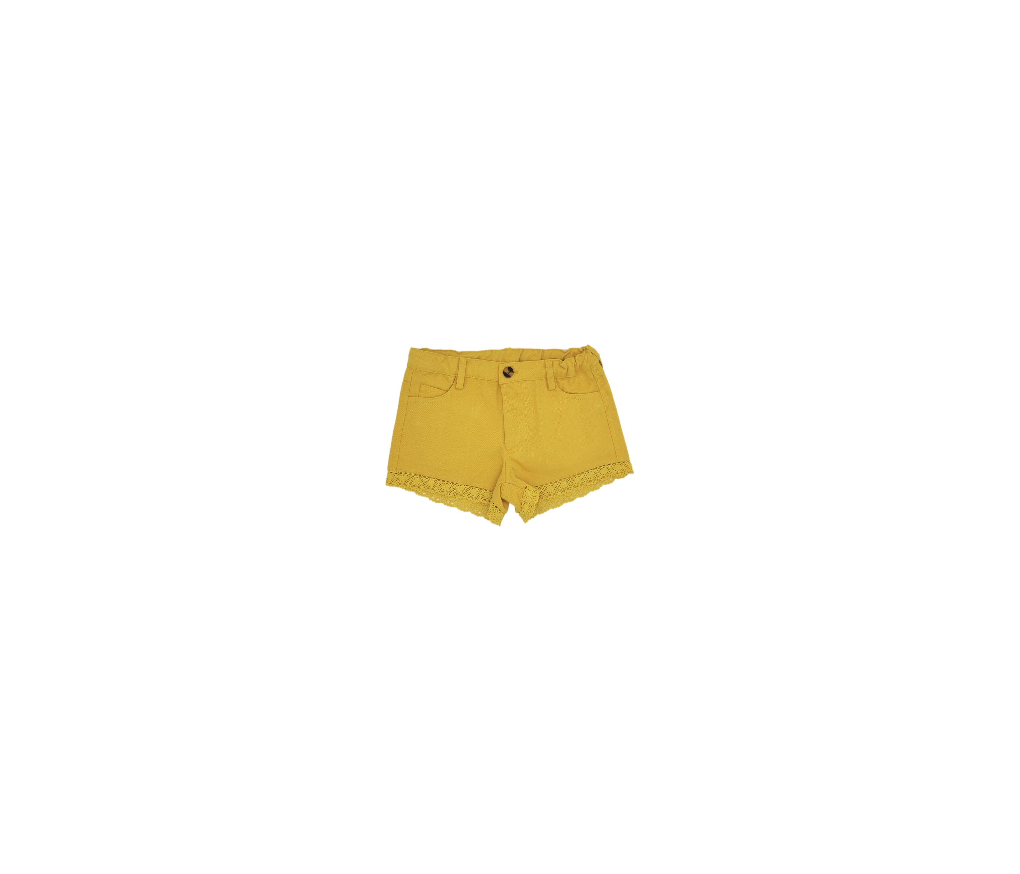 BERMUDA NIÑA PUNTILLA SARGA AMARILLO