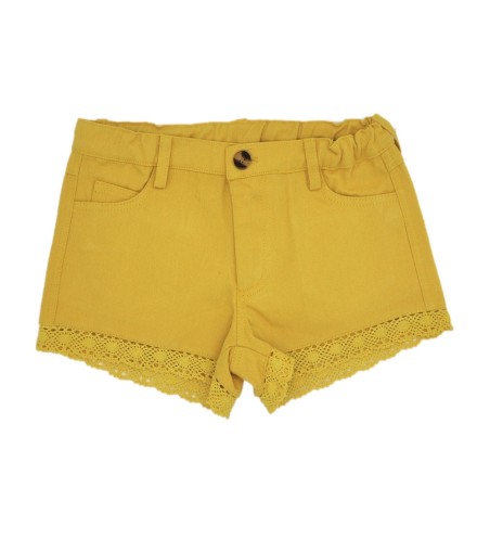 BERMUDA NIÑA PUNTILLA SARGA AMARILLO