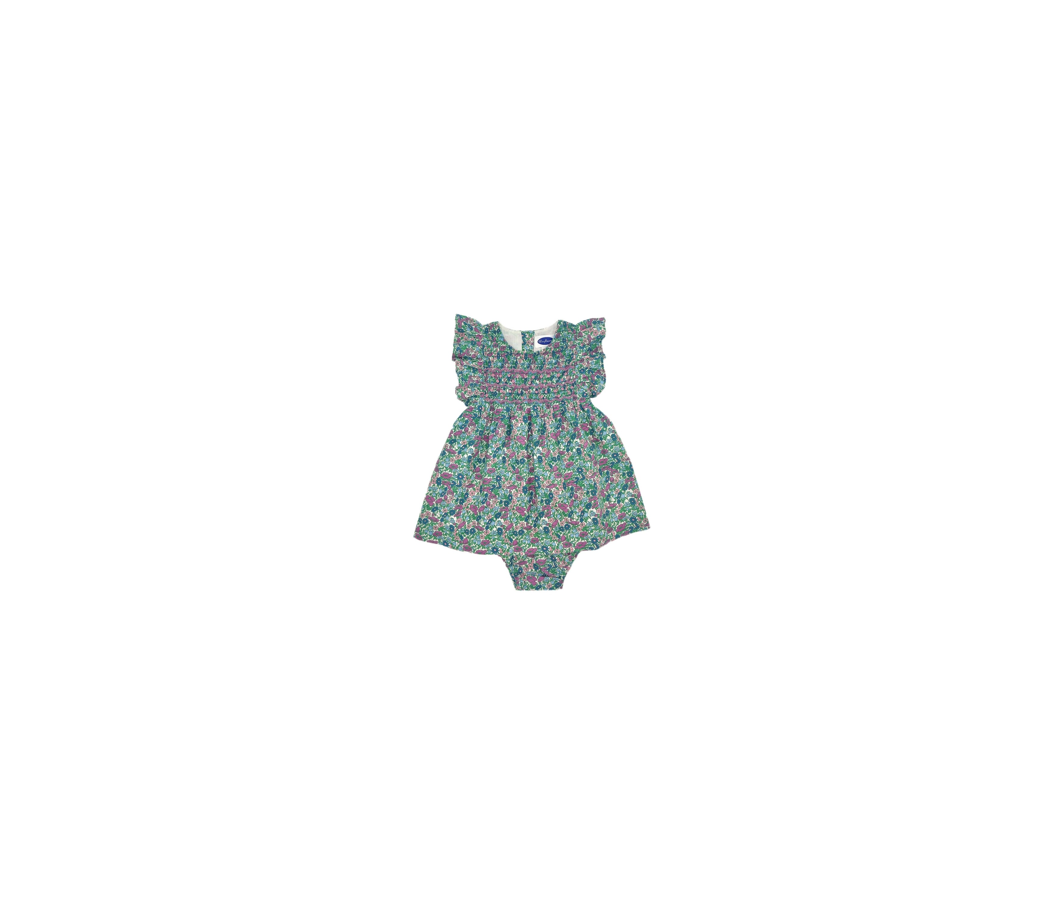 VESTIDO SIN MANGAS BORDADO A MANO FLORES LIBERTY