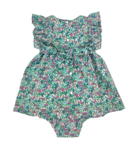 VESTIDO SIN MANGAS BORDADO A MANO FLORES LIBERTY