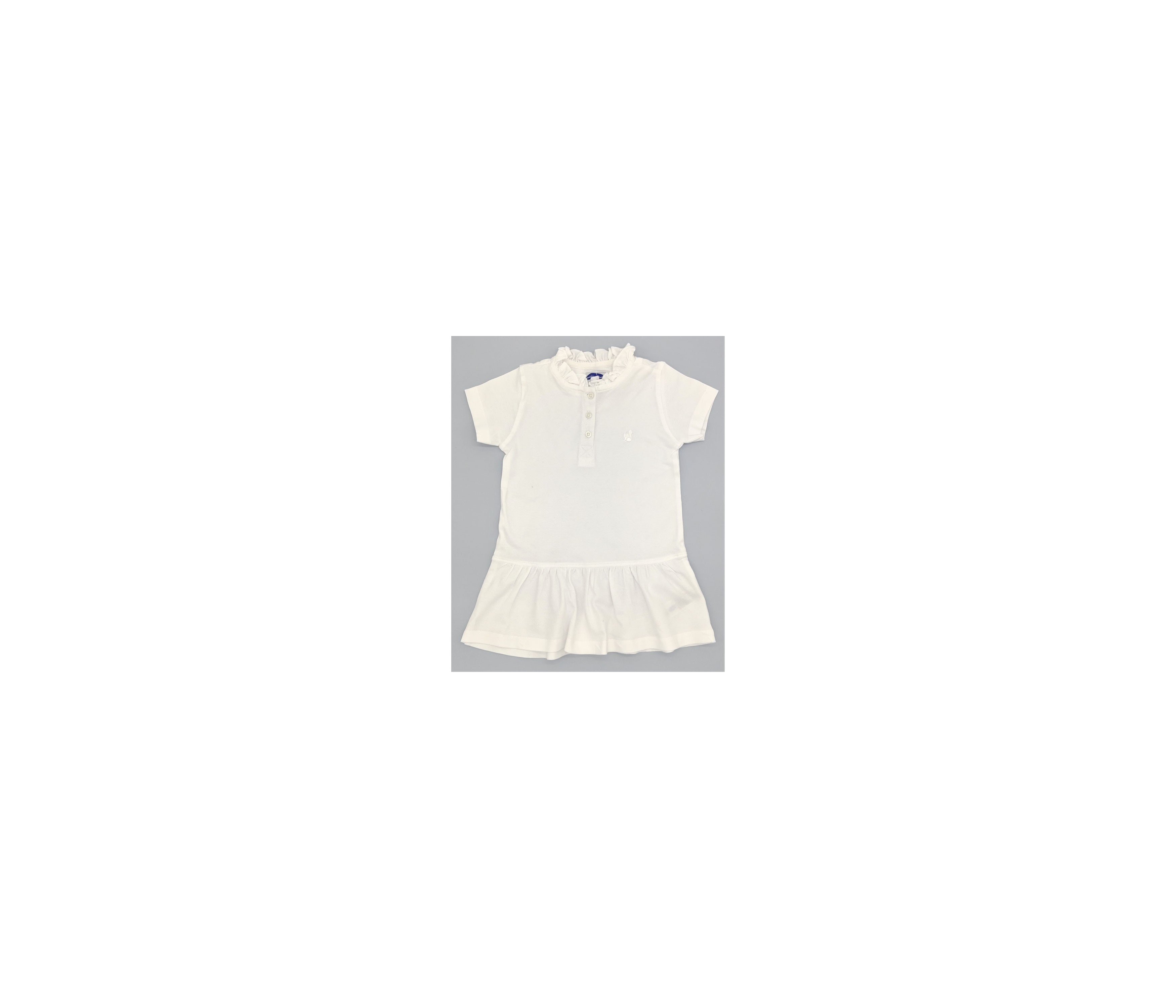 VESTIDO POLO PIQUE BLANCO