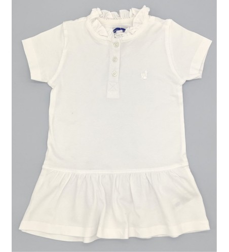 VESTIDO POLO PIQUE BLANCO