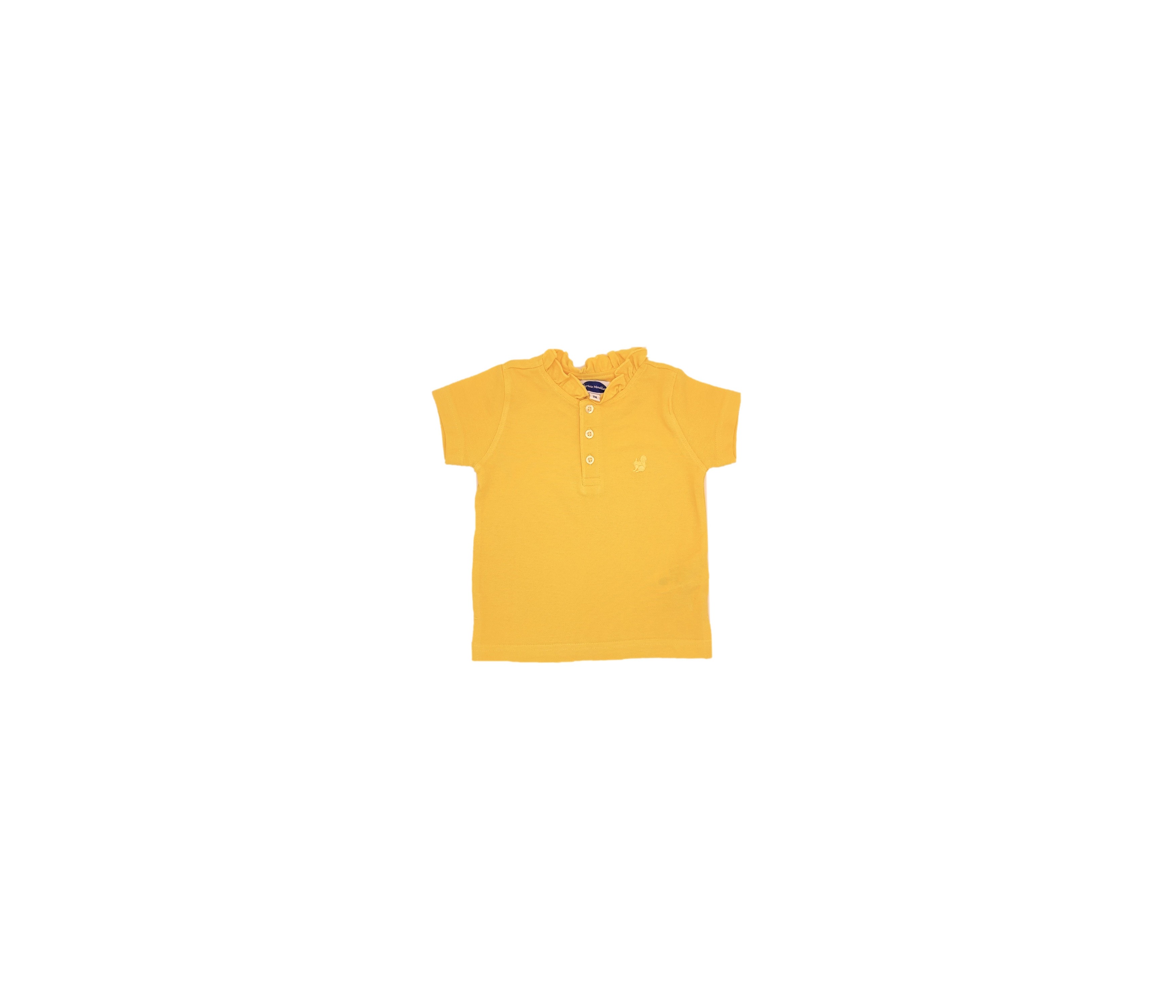 POLO NIÑA MANGA CORTA AMARILLO