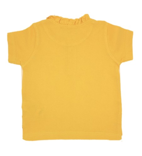 POLO NIÑA MANGA CORTA AMARILLO