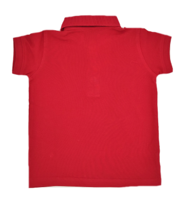 POLO NIÑO PIQUÉ CLÁSICO ROJO