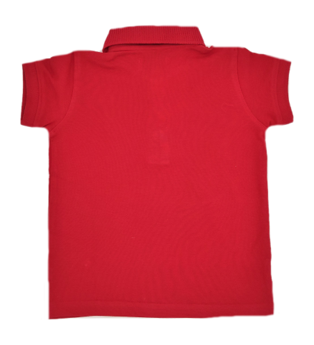 POLO NIÑO PIQUÉ CLÁSICO ROJO