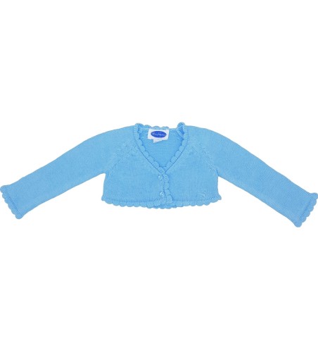 CHAQUETA BEBÉ CORTA CLÁSICA CELESTE BB