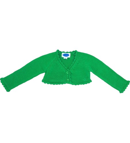 CHAQUETA BEBÉ CORTA CLÁSICA VERDE