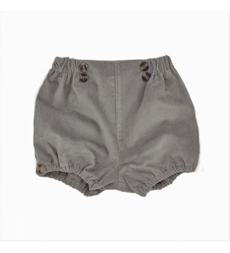 BOMBACHO BEBÉ BOTONES GRIS