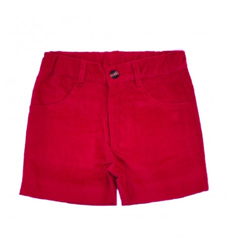 BERMUDA NIÑO BÁSICA ROJO