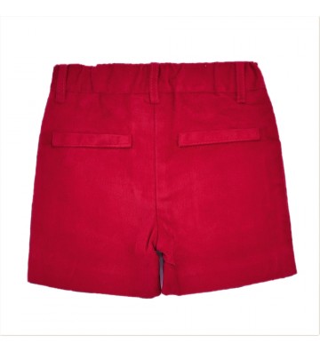 BERMUDA NIÑO BÁSICA ROJO