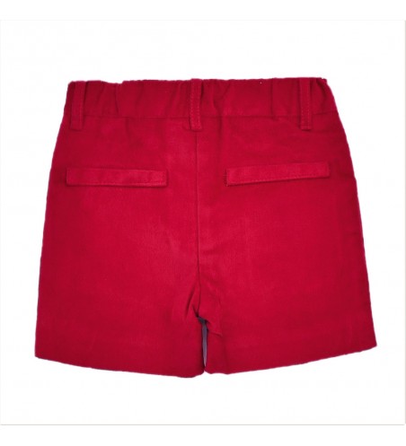 BERMUDA NIÑO BÁSICA ROJO