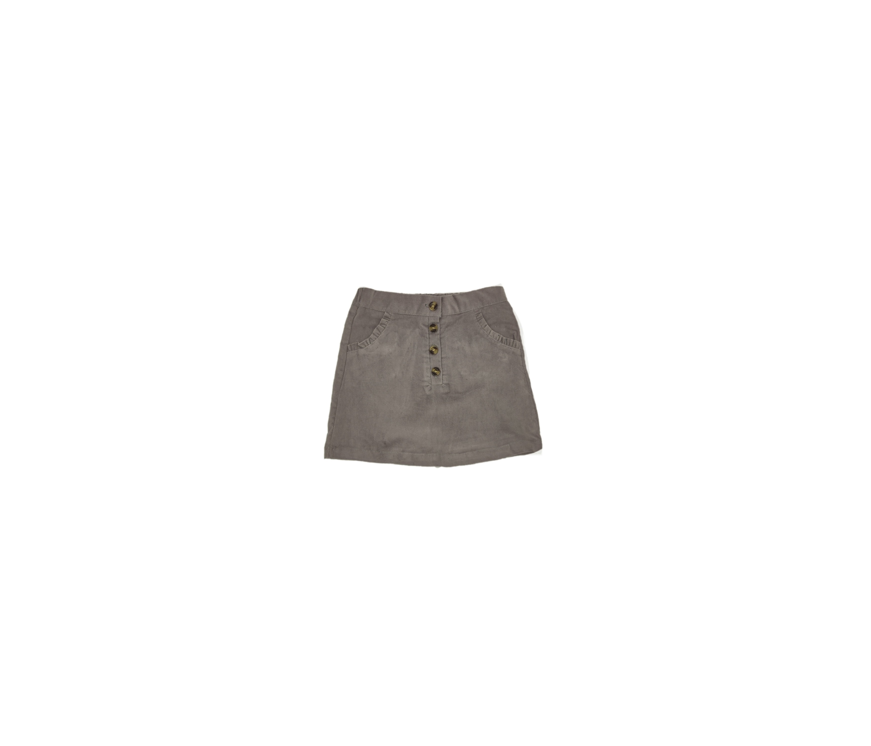 FALDA NIÑA BOLSILLOS GRIS