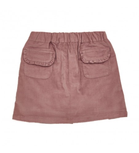 FALDA NIÑA BOLSILLOS ROSA