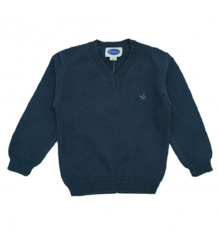 JERSEY NIÑO CUELLO PICO MARINO