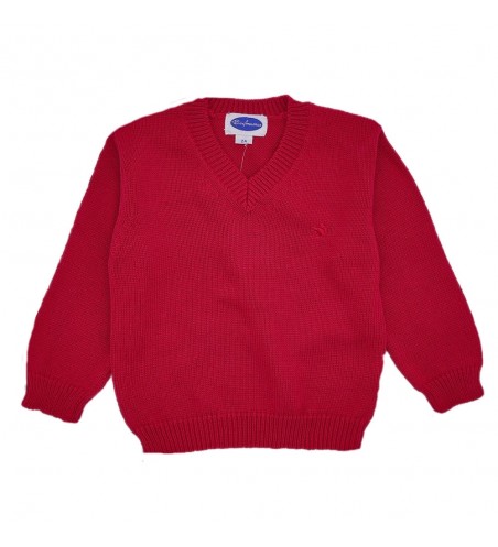 JERSEY NIÑO CUELLO PICO ROJO