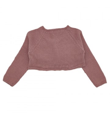 CHAQUETA BEBÉ TORERA BOTÓN ROSA
