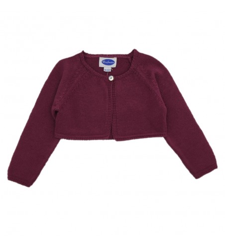 CHAQUETA TORERA BOTÓN BURDEOS