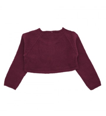 CHAQUETA TORERA BOTÓN BURDEOS