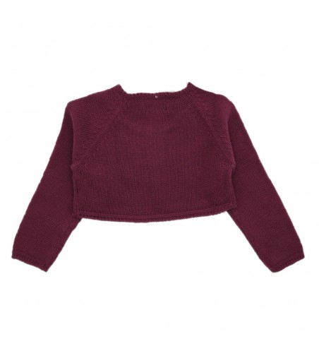 CHAQUETA TORERA BOTÓN BURDEOS