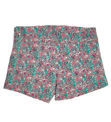 SHORT NIÑA BOLSILLOS FLORES ROSA Y NOA