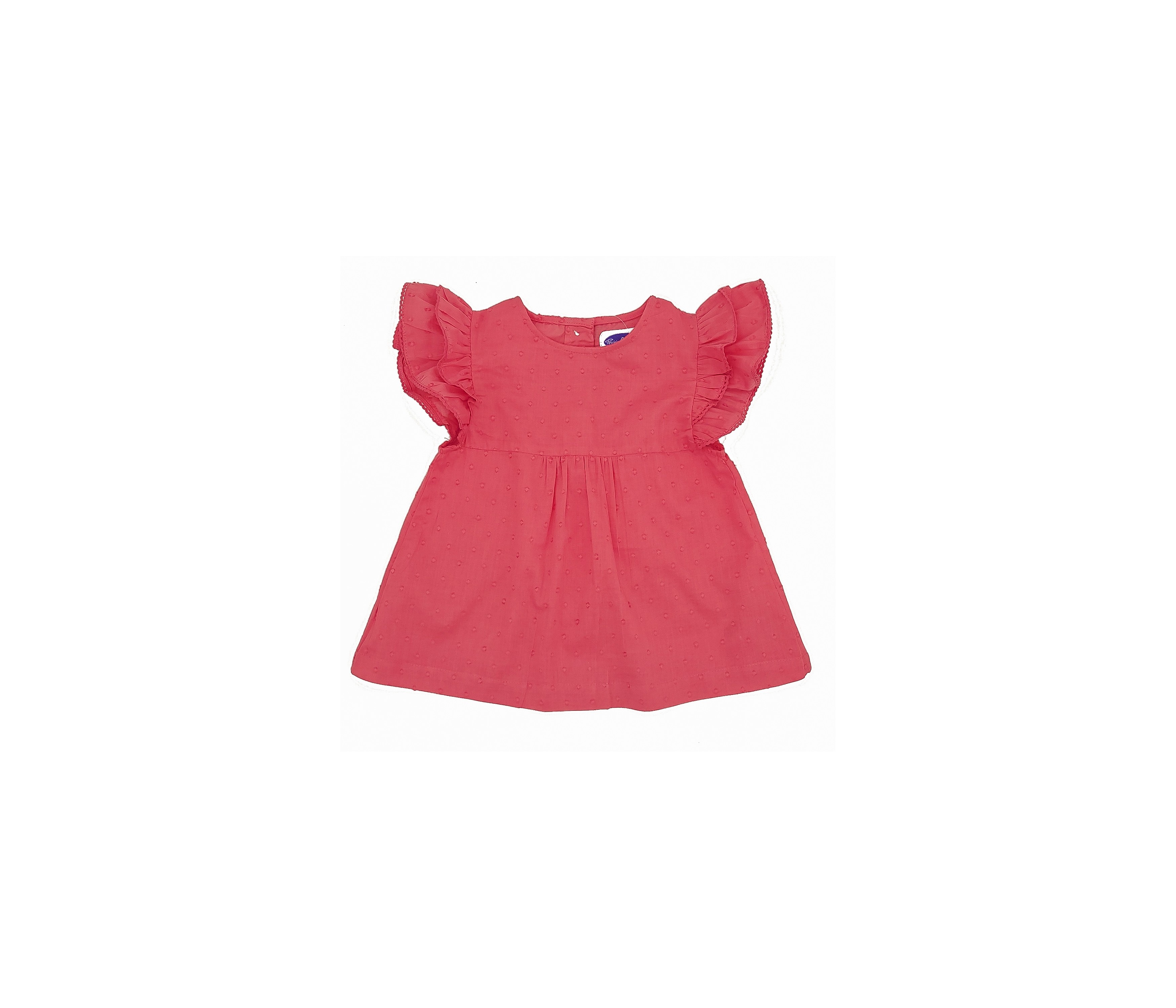 BLUSA NIÑA VOLANTES PLUMETI CORAL