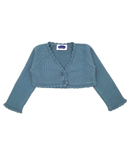 CHAQUETA NIÑA CORTA CLÁSICA AZULON