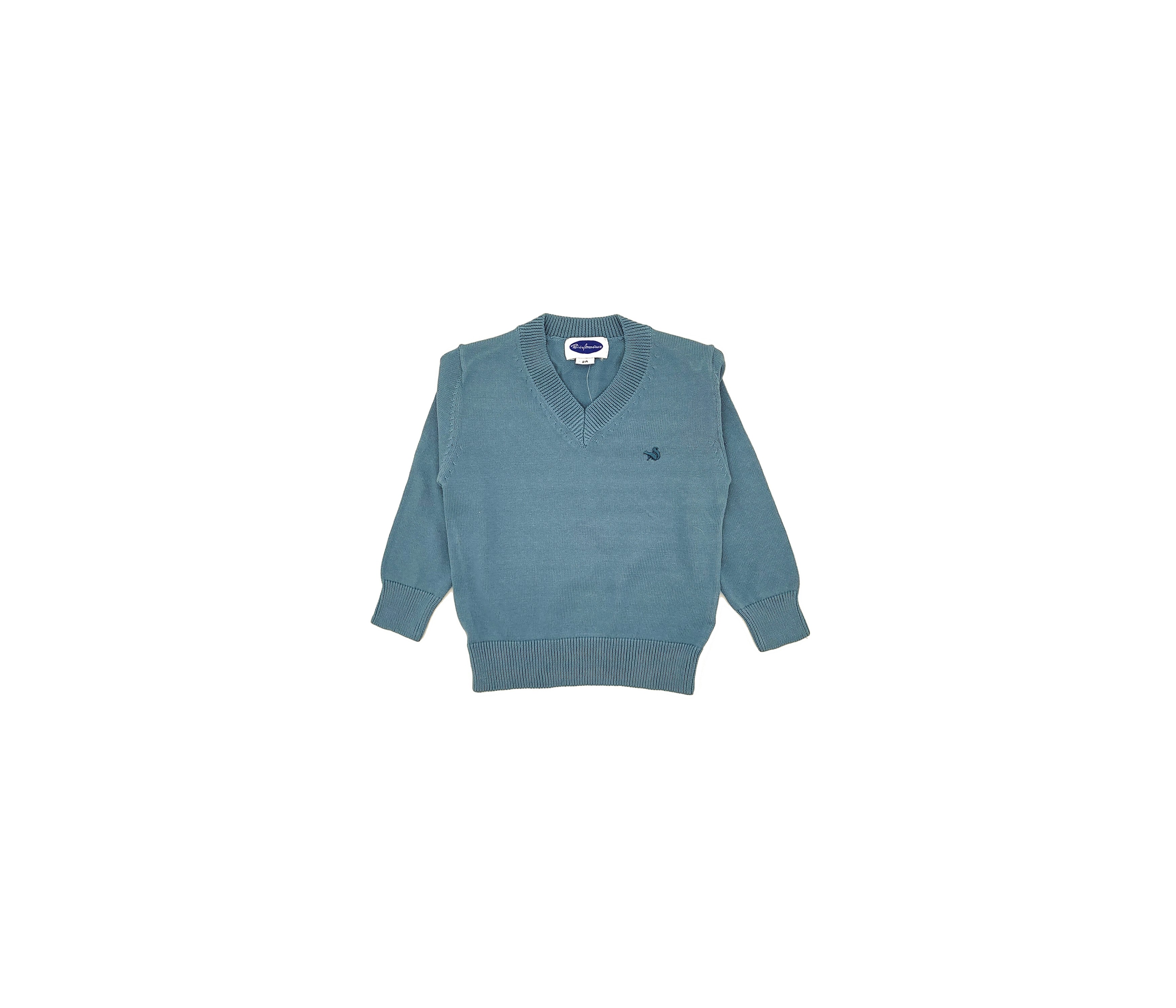 JERSEY NIÑO CUELLO PICO AZULON