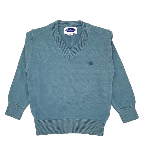 JERSEY NIÑO CUELLO PICO AZULON