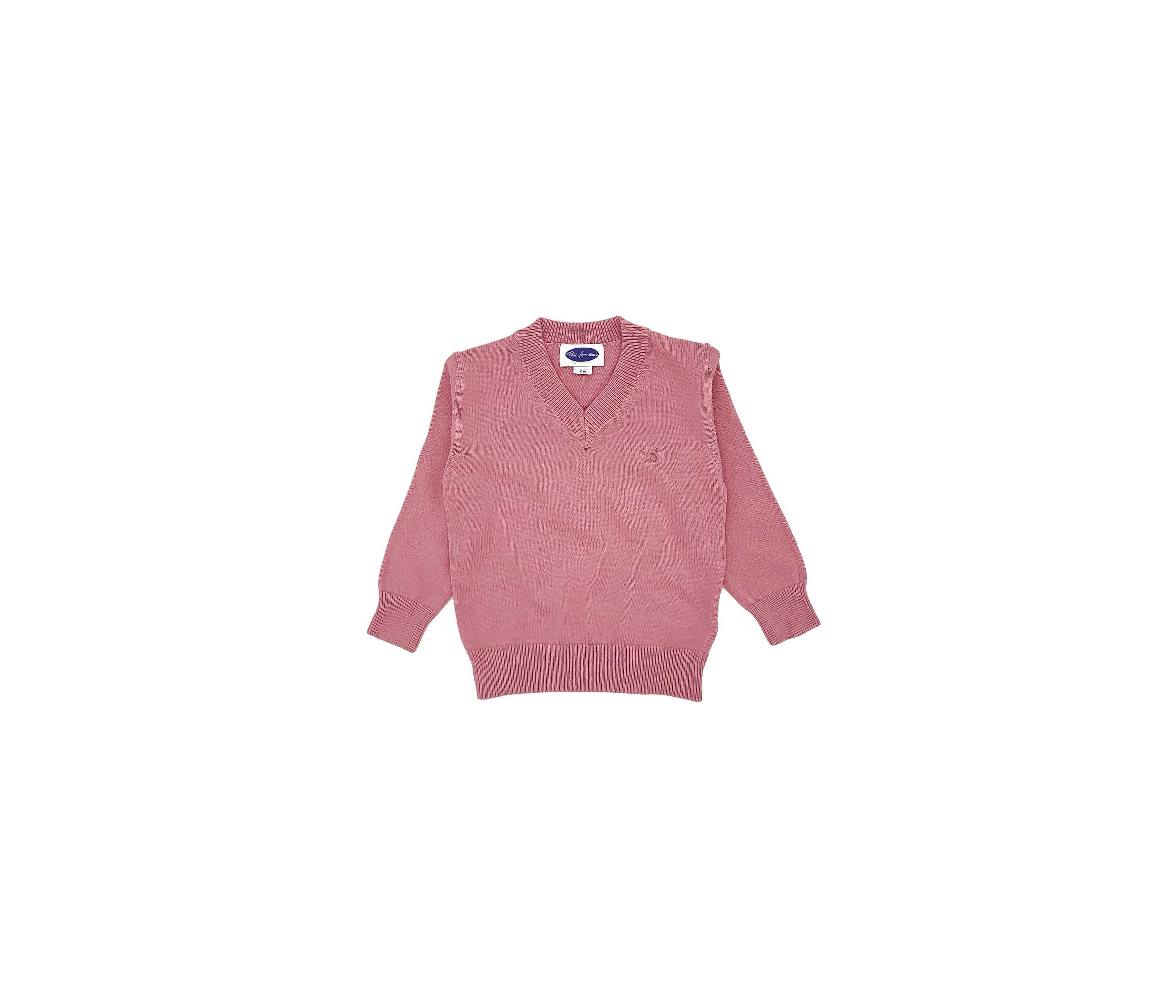 JERSEY NIÑO CUELLO PICO ROSA