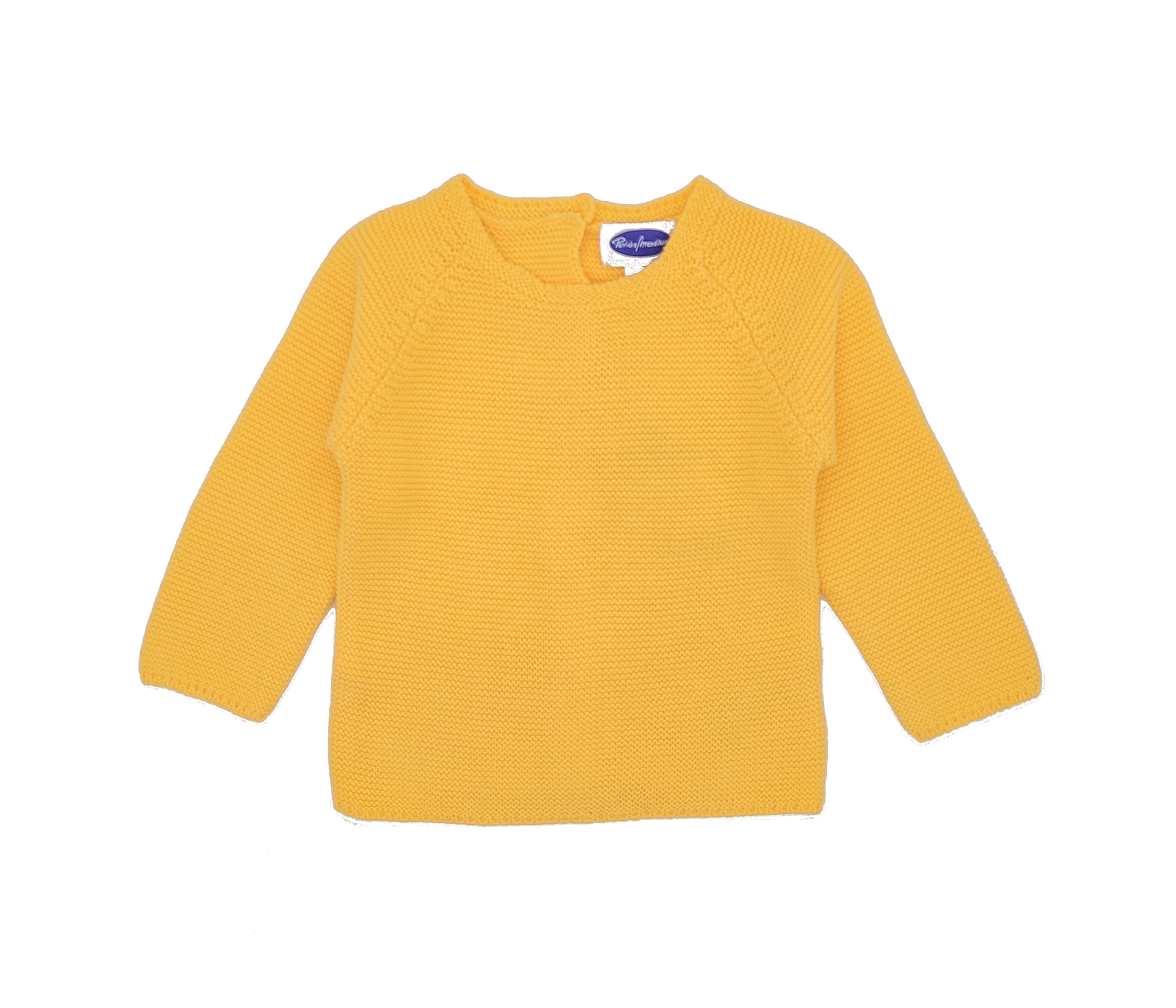 JERSEY BEBE BOTONES PUNTO BOBO AMARILLO