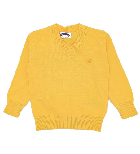 JERSEY NIÑO CUELLO PICO AMARILLO