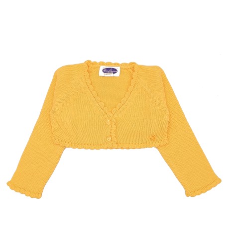 CHAQUETA BEBÉ CORTA CLÁSICA AMARILLO