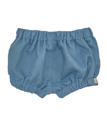 SHORT BEBÉ BOTONES LINO AZULON