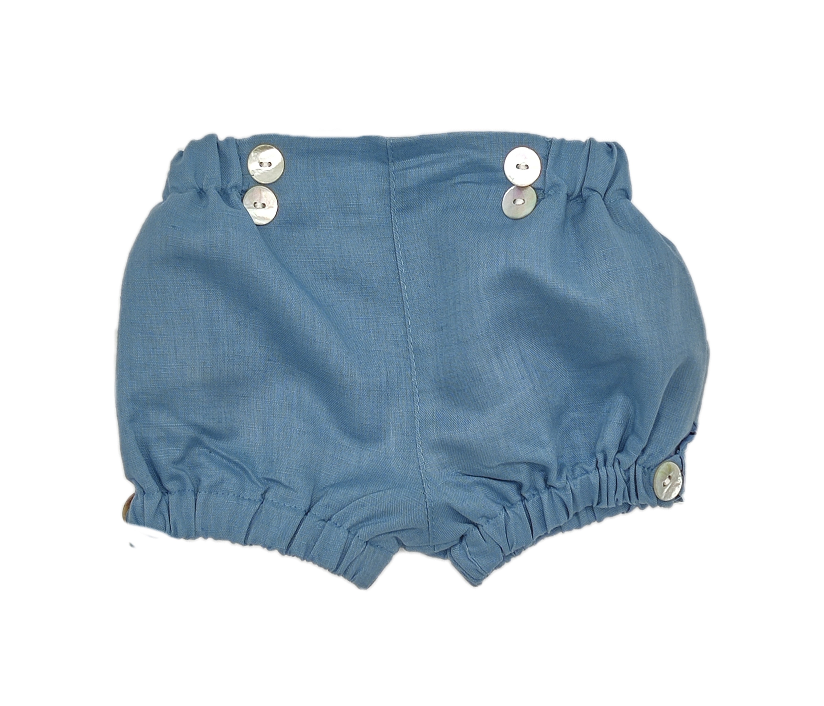 SHORT BEBÉ BOTONES LINO AZULON