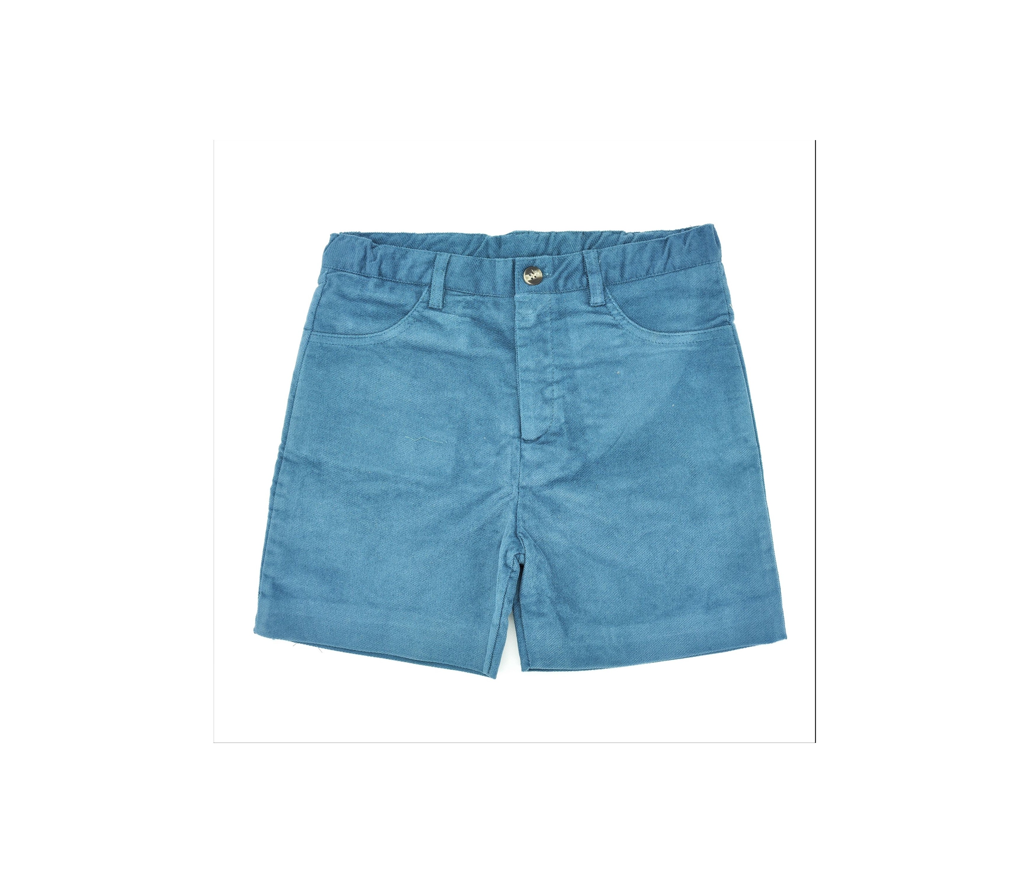 PANTALON CORTO NIÑO PANA LISA AZULON